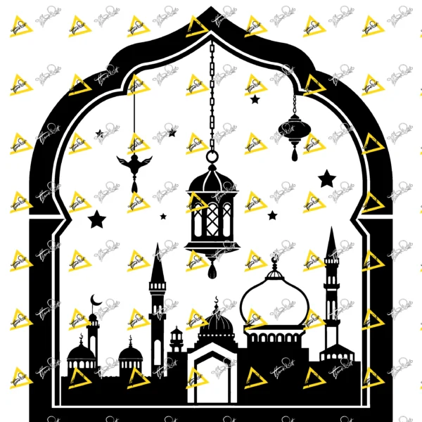 Eid Mubarak Design 0009 – Islamic SVG DXF EPS PDF