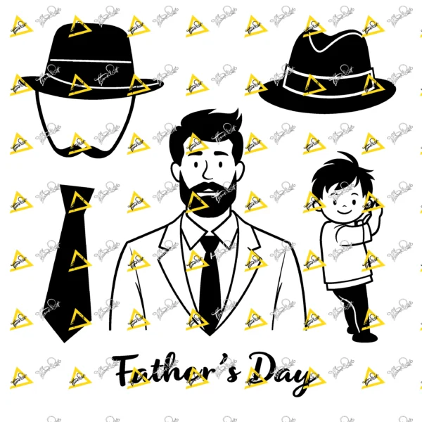 Creative Design Fathers 0004 – Digital Cut Files SVG DXF EPS PDF
