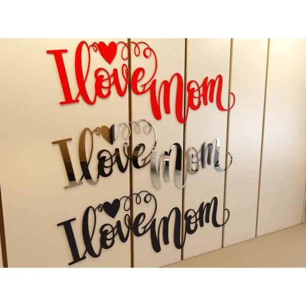 I love Mom Day SVG Files for Laser Cutting, love Mom Ever SVGfor Mother's Day, Mom SVG Files, Laser Cut Mom Designs, Mom SVG Cut Files